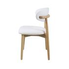 Kit 2 Cadeiras De Jantar Frida Base Madeira Assento Estofado