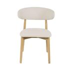 Kit 2 Cadeiras De Jantar Frida Base Madeira Assento Estofado