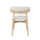 Kit 2 Cadeiras De Jantar Frida Base Madeira Assento Estofado