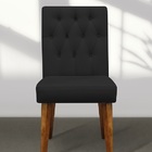 Kit 2 Cadeiras De Jantar Gabi Suede Preto - Meu Lar Decorações