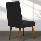 Kit 2 Cadeiras De Jantar Gabi Suede Preto - Meu Lar Decorações