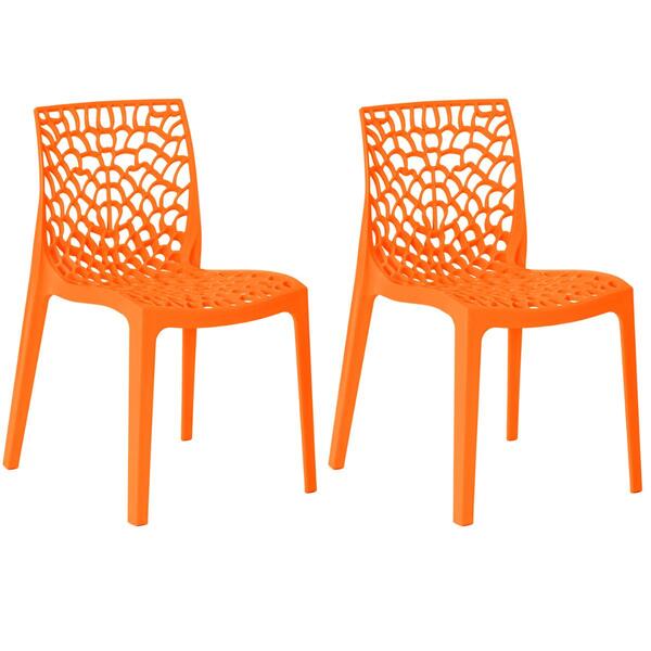 Kit 2 Cadeiras De Jantar Gruvyer Design Em Polipropileno - La