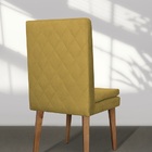 Kit 2 Cadeiras De Jantar Jade Suede Amarelo - Meu Lar Decoraç