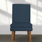 Kit 2 Cadeiras De Jantar Jade Suede Azul Marinho - Meu Lar De