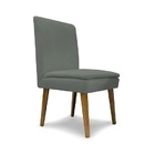 Kit 2 Cadeiras De Jantar Jade Suede Cinza Claro - Meu Lar Dec