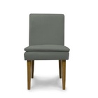 Kit 2 Cadeiras De Jantar Jade Suede Cinza Claro - Meu Lar Dec