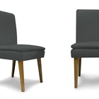 Kit 2 Cadeiras De Jantar Jade Suede Grafite - Meu Lar Decoraç