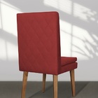 Kit 2 Cadeiras De Jantar Jade Suede Vermelho - Meu Lar Decora