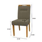 Kit 2 Cadeiras De Jantar Lectus Veludo Ypê Grafite Bnn Decor