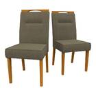 Kit 2 Cadeiras De Jantar Lectus Veludo Ypê Grafite Bnn Decor