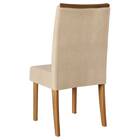 Kit 2 Cadeiras De Jantar Lucila Suede Carvalho Europeu Nude T