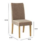 Kit 2 Cadeiras De Jantar Lucila Veludo Carvalho Europeu Caqui