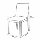 Kit 2 Cadeiras De Jantar Luxo Pérola Estofadas Em Couro Pu Pr