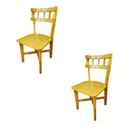 Kit 2 Cadeiras De Jantar Madeira Maciça Encosto Anatômico
