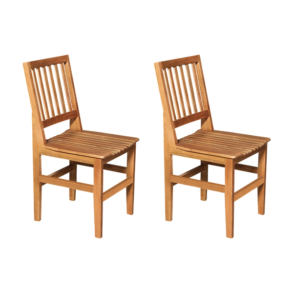 Kit 2 Cadeiras De Jantar Madeira Maciça Ripada Rústica Confor