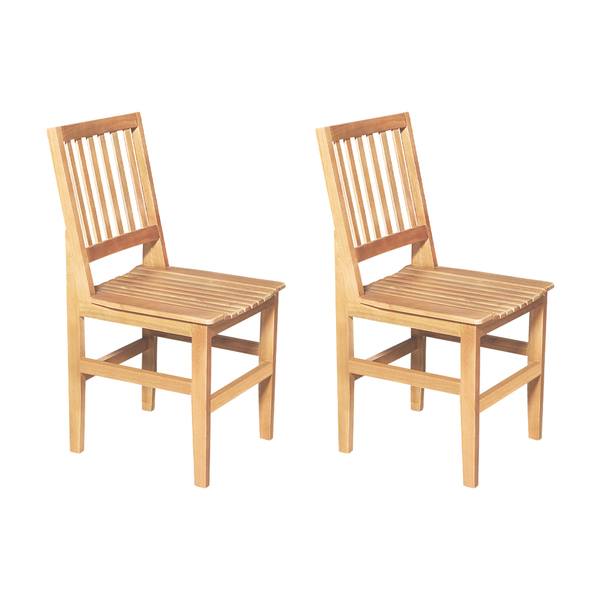 Kit 2 Cadeiras De Jantar Madeira Maciça Ripada Rústica Confor