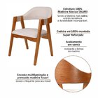 Kit 2 Cadeiras De Jantar Madeira Maciça Tauari Estofada E Bra