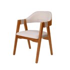 Kit 2 Cadeiras De Jantar Madeira Maciça Tauari Estofada E Bra