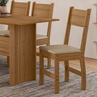 Kit 2 Cadeiras De Jantar Mdf Milano Carvalho/savana