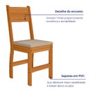 Kit 2 Cadeiras De Jantar Mdf Milano Freijó/savana