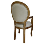 Kit 2 Cadeiras De Jantar Medalhão Capitonê Com Braços Imbuia