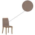 Kit 2 Cadeiras De Jantar Napoli Suede Amêndoa Cappuccino Bnn