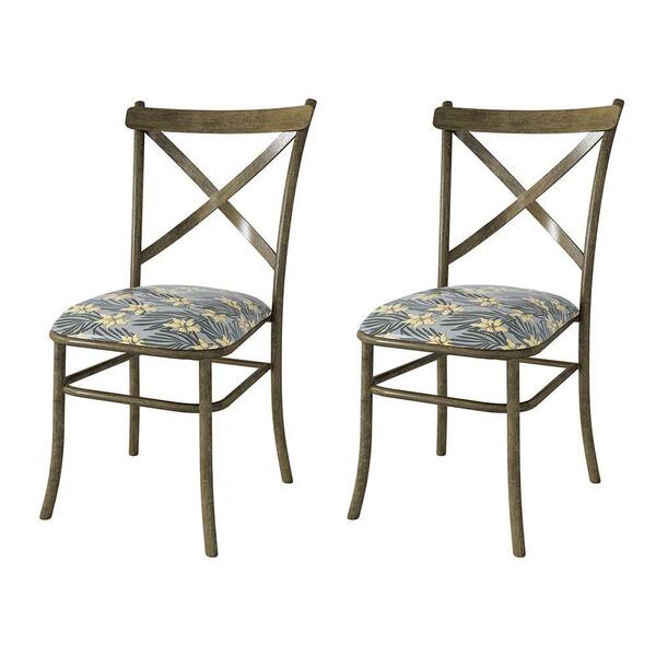 Kit 2 Cadeiras De Jantar New Katrina Marrocos Floral Amarilis