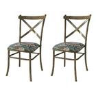 Kit 2 Cadeiras De Jantar New Katrina Marrocos Floral Costela