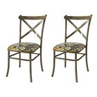 Kit 2 Cadeiras De Jantar New Katrina Marrocos Floral Hibisco