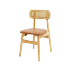 Kit 2 Cadeiras De Jantar Rainer Assento Estofado Marrom Base