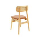 Kit 2 Cadeiras De Jantar Rainer Assento Estofado Marrom Base