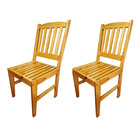 Kit 2 Cadeiras De Jantar Ripada Mel Verniz Cozinha Decorada