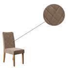 Kit 2 Cadeiras De Jantar Sara Veludo Carvalho Europeu Caqui T