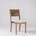 Kit 2 Cadeiras De Jantar Sem Braços Tune Verniz Mel/corda Rami