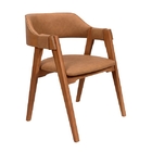 Kit 2 Cadeiras De Jantar Verona Encosto Concha Corino Luxo