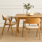 Kit 2 Cadeiras De Jantar Verona Encosto Concha Linho Bege