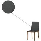 Kit 2 Cadeiras De Jantar Vicenza Linho Amêndoa Cinza Escuro B