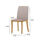 Kit 2 Cadeiras De Jantar Vicenza Linho Ypê Bege Tana Decor