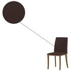 Kit 2 Cadeiras De Jantar Vicenza Veludo Amêndoa Marrom Tana D