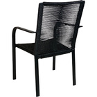 Kit 2 Cadeiras De Jardim Em Alumínio Parati Corda Preto Alumi