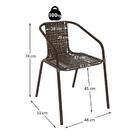 Kit 2 Cadeiras De Jardim Junco Sintético Multimóveis Cr8006