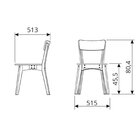 Kit 2 Cadeiras De Madeira Coleção Scandian Natural