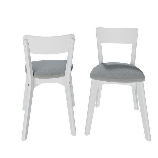 Kit 2 Cadeiras De Madeira Com Encosto Em Mdf E Estofado Coleç