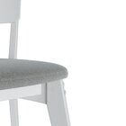 Kit 2 Cadeiras De Madeira Com Encosto Em Mdf E Estofado Coleç