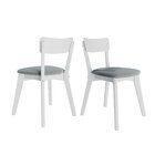 Kit 2 Cadeiras De Madeira Com Encosto Em Mdf E Estofado Coleç