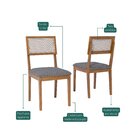 Kit 2 Cadeiras De Madeira Eucalipto Encanto Grafite