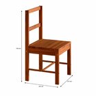 Kit 2 Cadeiras De Madeira Pinus Reflorestada Tradicional Lisb