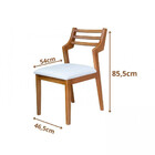 Kit 2 Cadeiras Decorativa Lara Estofada Encosto Ripado Mg Mov