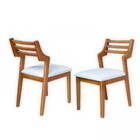 Kit 2 Cadeiras Decorativa Lara Estofada Encosto Ripado Mg Mov