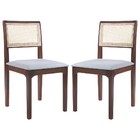 Kit 2 Cadeiras Decorativa Sala De Jantar Nivea Amêndoa G55 -